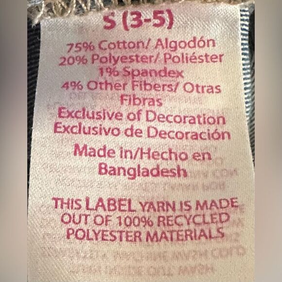 No Boundaries Floral Denim Teen Shortalls Overalls. Size Small (3-5) Juniors EUC - Picture 4 of 4